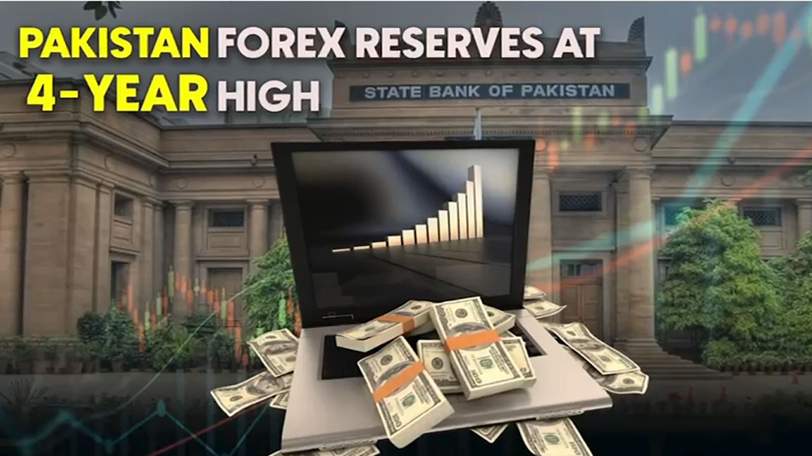 پاکستان کے غیر ملکی زر مبادلہ ذخائر 4 سال کی بلند ترین سطح پر پہنچ گئے