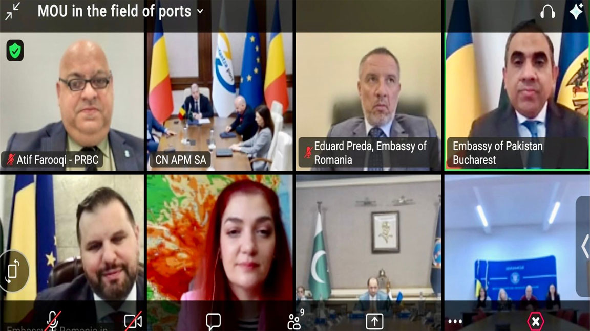 پاکستان،رومانیہ کے بحری روابط مضبوط بنانے کیلئے مفاہمت کی یادداشت پردستخط