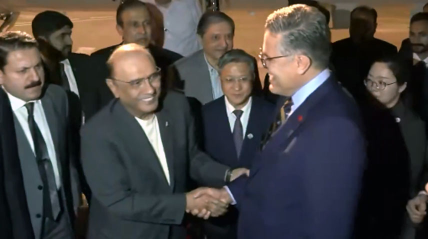 صدر مملکت چین کے دورے پر چانگشا پہنچ گئے